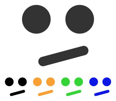 Kayıtsız Smiley gülümseme vektör simgesi