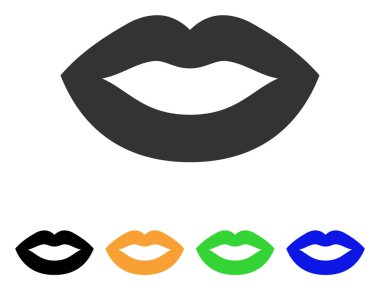 Dudaklarına bir gülümseme vektör simgesi