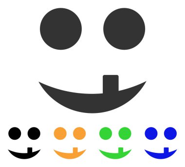 Diş gülümseme vektör simgesi