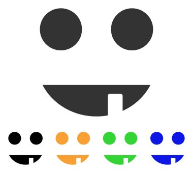 Cadı gülümseme vektör simgesi