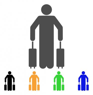 Yolcu Bagaj vektör simgesi