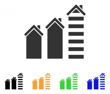 Realty eğilim vektör simgesi