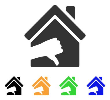 Korkunç evi vektör simgesi