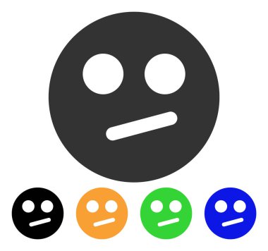 Kayıtsız Smiley vektör simgesi