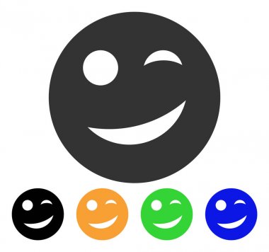 Sevinç Smiley vektör simgesi