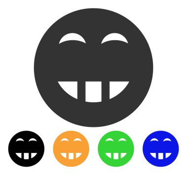 Laugth gülen vektör simgesi