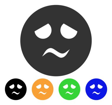 Sorun Smiley vektör simgesi