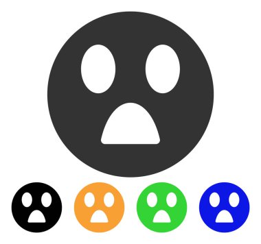 Smiley vektör simge merak ediyorum