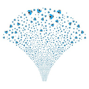 Kaynak sinek böcek akışı simgeleri