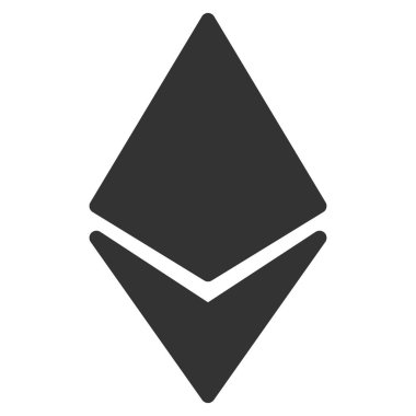 Ethereum düz simgesi