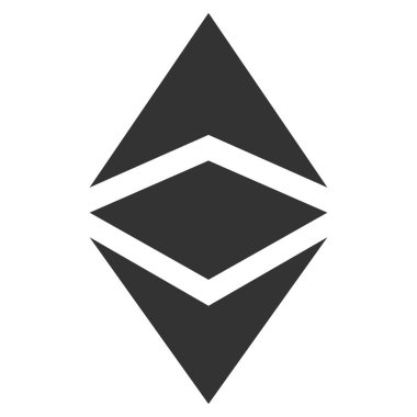 Ethereum klasik düz simgesi