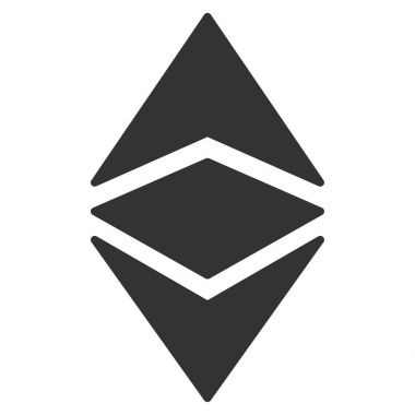 Ethereum klasik düz simgesi