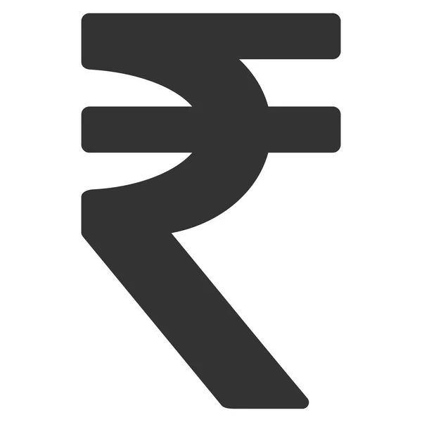 Rupia india Icono plano — Vector de stock