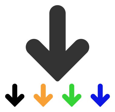 ok aşağı vektör simgesi