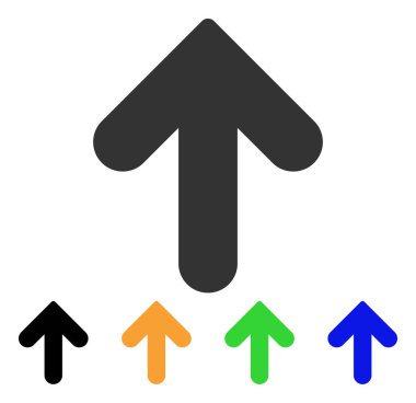 Yukarı Oklu Vektör Simgesi