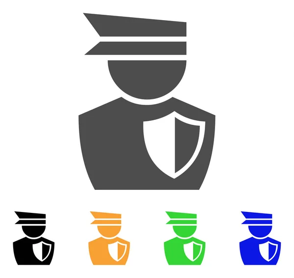 Politie agent vector icoon — Stockvector