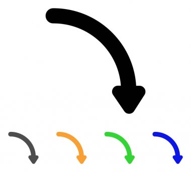 Sağ kontur simgesini Döndür