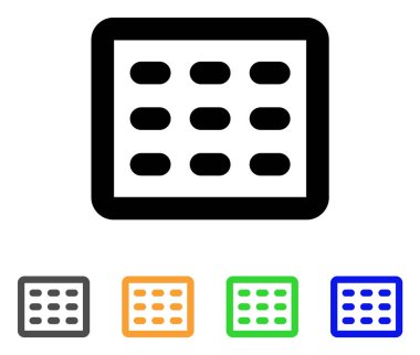 Tablo Kılavuz kontur simgesini