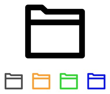 klasör kontur simgesini