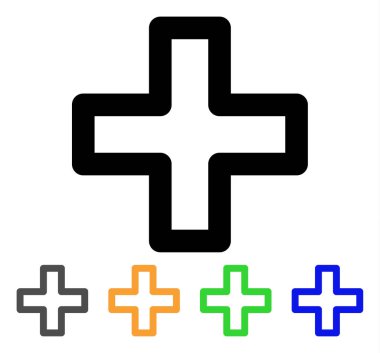 artı kontur simgesini