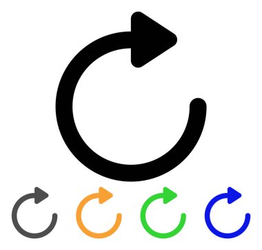 Sağ kontur simgesini Döndür