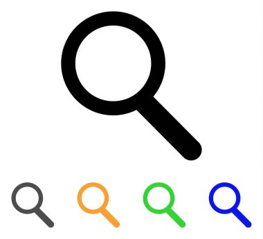 Yakınlaştırma kontur simgesini