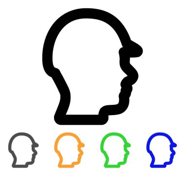 Kafa kontur simgesini Oluşturucu