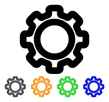 Dişli kontur simgesini