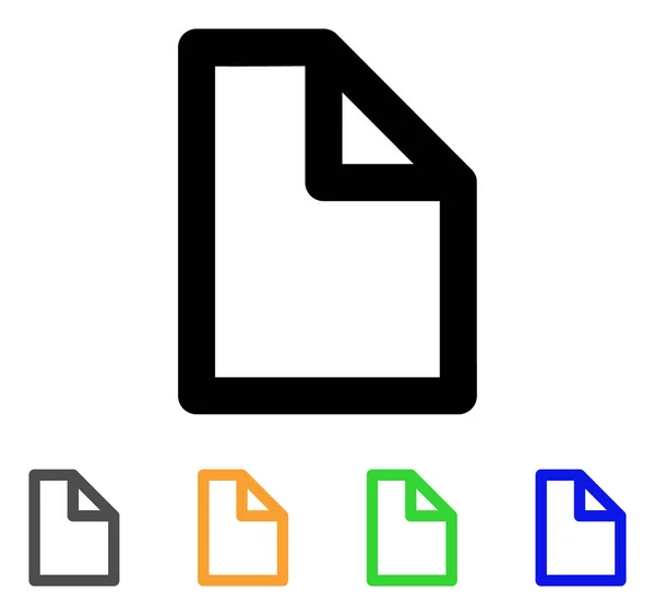 Page de document Icône AVC — Image vectorielle