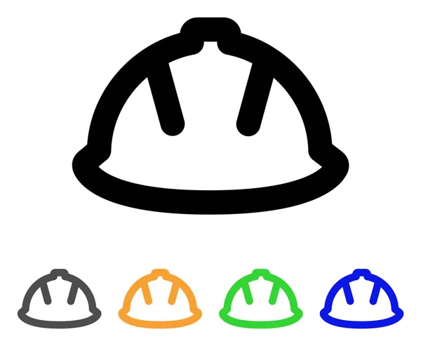 Bâtisseur casque Icône AVC — Image vectorielle