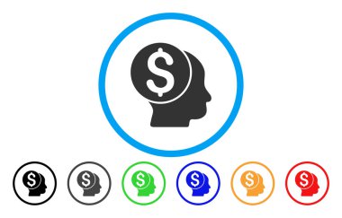 Bankacı yuvarlak simge