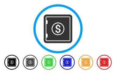 Bankacılık Güvenli yuvarlak simge