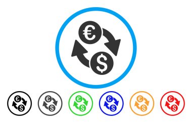 Euro para Satım yuvarlak simge