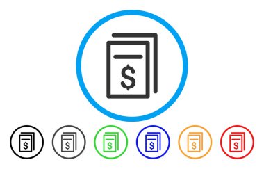 Faturalar yuvarlak simge