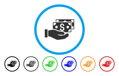 Nakit yuvarlak simge ile ödeme