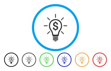 Karlı buluş yuvarlak simge