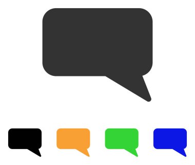 İleti bulut vektör simgesi