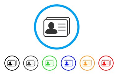 Hesap kartları yuvarlak simge