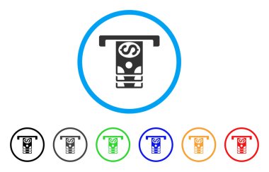 Banknot yuvarlak simge çekilme