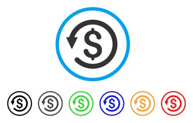 Ters ibraz yuvarlak simge