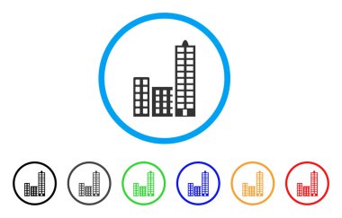 Şehir yuvarlak simge