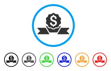 Doları ödül yuvarlak simge