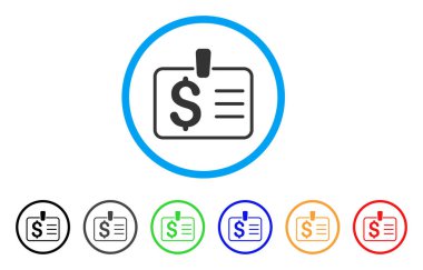 Doları rozet yuvarlak simge