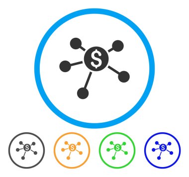 Banka şubeleri yuvarlak simge