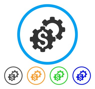 Banka ayarları yuvarlak simgesi