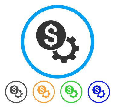 Kalkınma yuvarlak simge mal