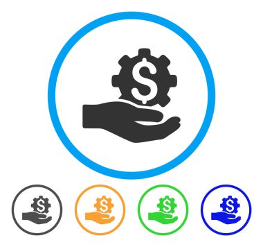 Endüstriyel servis simge yuvarlak