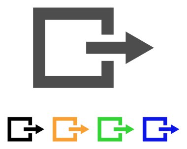 Çıkış vektör simgesi