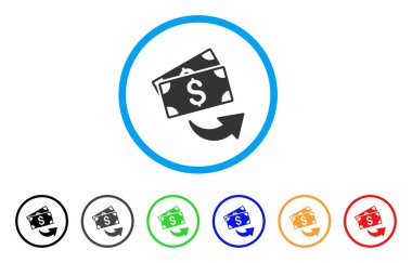 Para yuvarlak simge göndermek