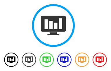 Çubuk yuvarlak simge izleme grafiği